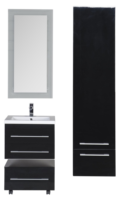 Тумба Aquanet Нота 58 подкатная, черная 00170731 - 27