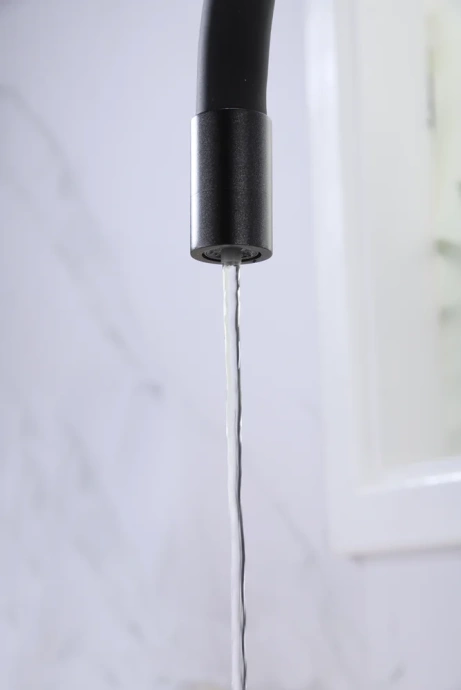 Смеситель для кухни Paulmark Salix с гибким изливом черный матовый Sa213419-418 - 14