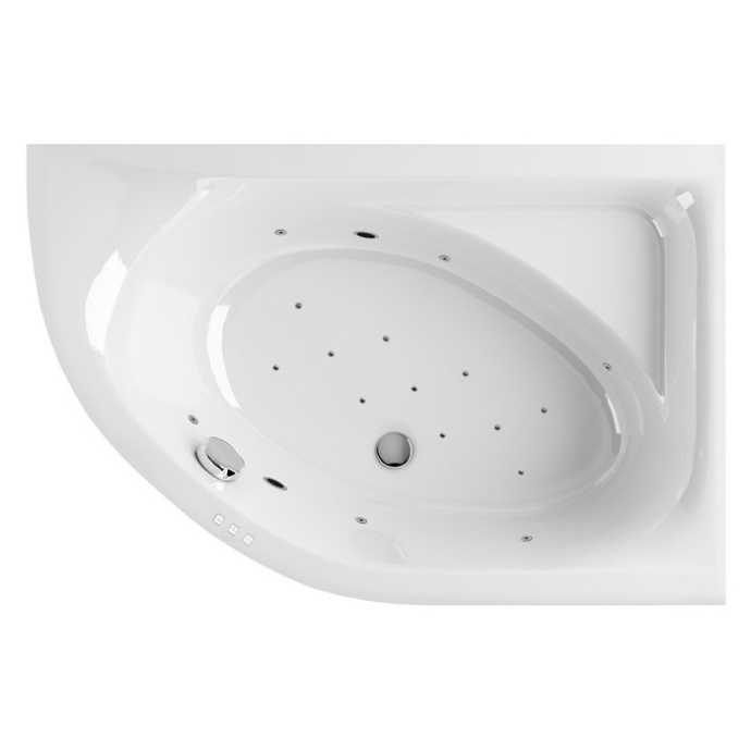 Ванна акриловая Excellent Aquaria Relax 170x110 R с гидромассажем белый - хром WAEX.ARP17.RELAX.CR - 0