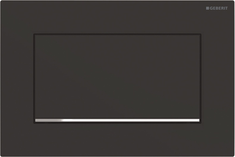 Кнопка смыва Geberit Sigma 30 115.893.14.1 черный матовый / хром глянцевый - 0
