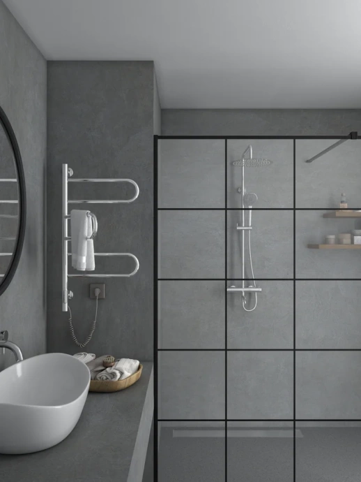 Полотенцесушитель электрический Vincea 44х80 хром VTD-1R2CE - 1