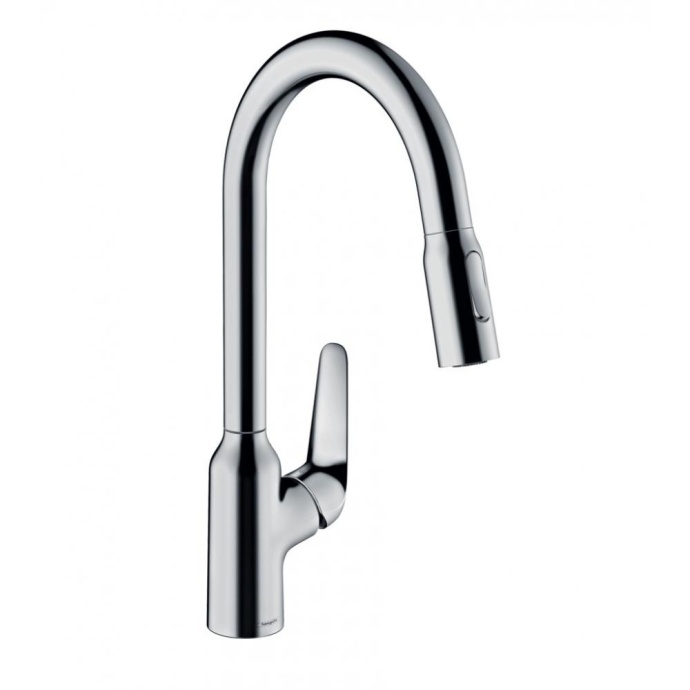 Кухонный смеситель однорычажный, 220, с вытяжным душем, 2jet Hansgrohe 71800000 - 0
