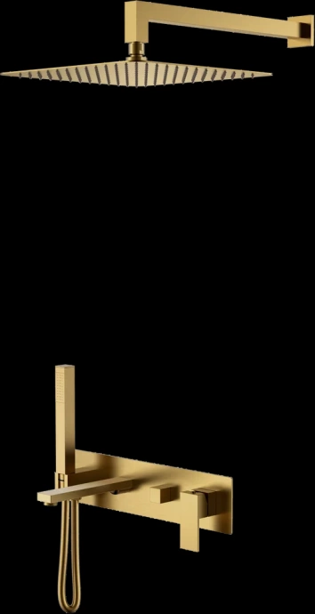 Душевой комплект Boheme Qubic бронза матовый 474-BR - 0