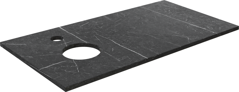 Тумба с раковиной DIWO Элиста 100 антрацит с раковиной Moduo 55 Leaf 573231 - 8