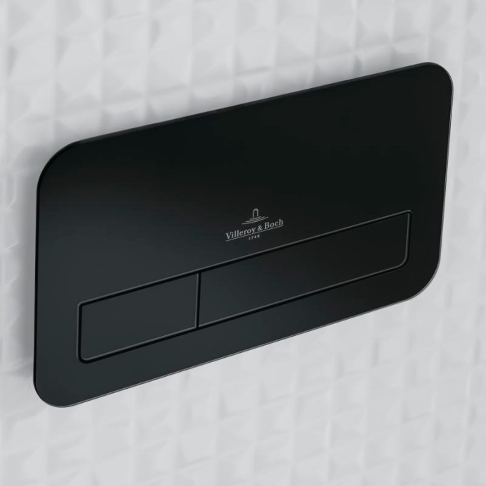 Кнопка смыва Villeroy & Boch Viconnect 922400RB черная глянцевая - 2
