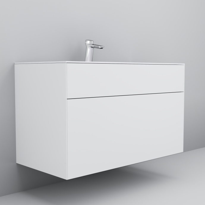 Мебель для ванной Am.Pm Inspire V2.0 100 белый матовый - 2