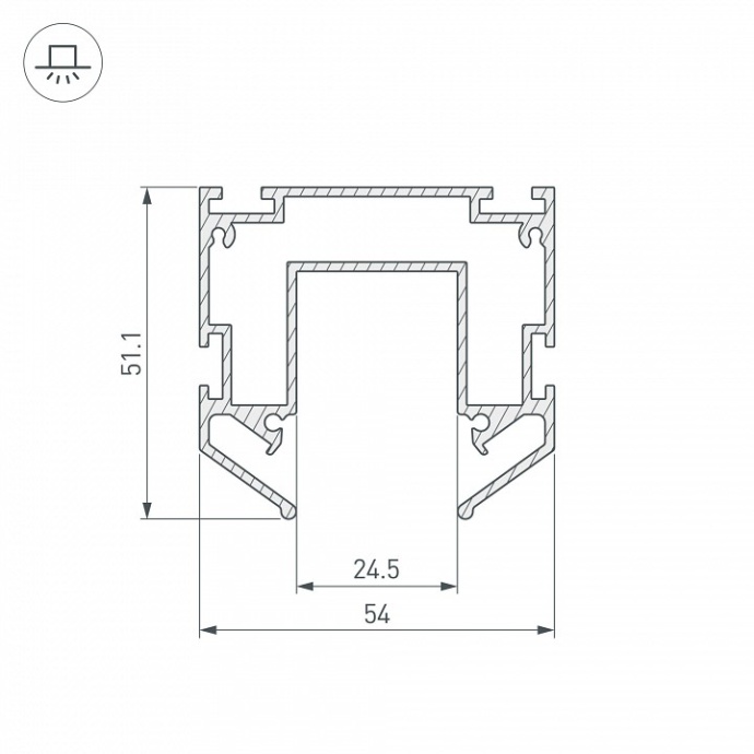 Профиль-держатель Arlight для магнитного шинопровода MAG-STRETCH-25-2000 035719 - 3