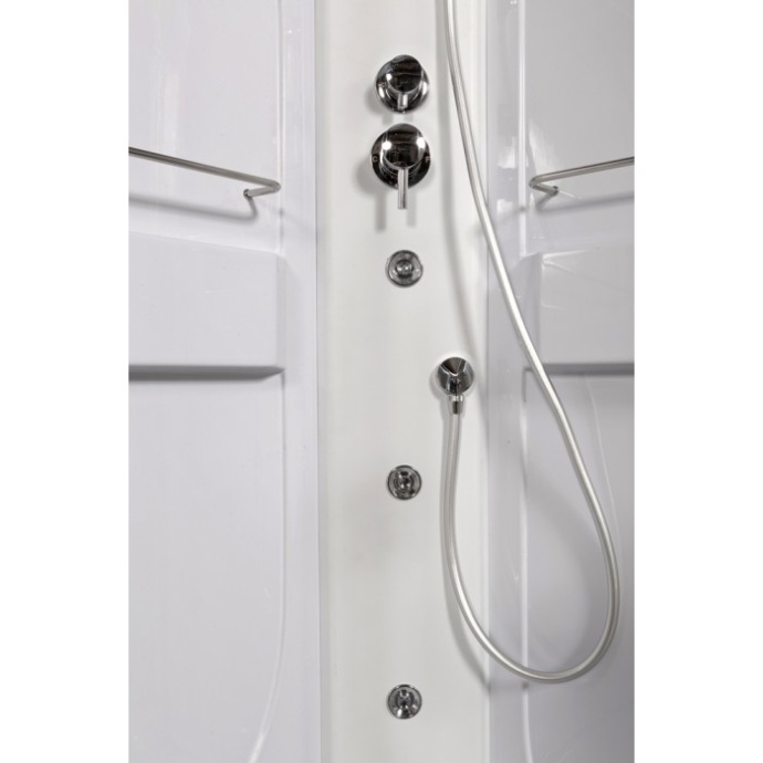 Душевая кабина DETO L 120х80 с гидромассажем, подсветкой  L520RNLED+GM - 2