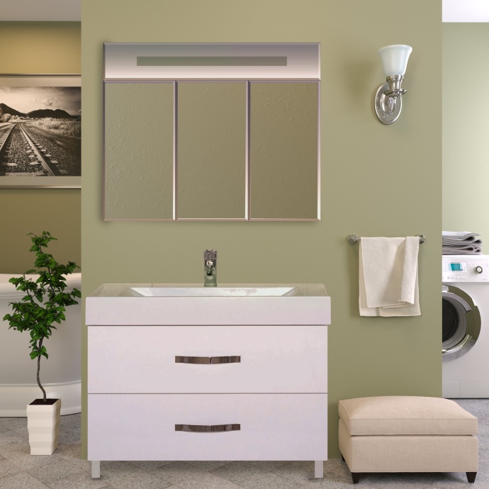 Зеркало-шкаф Misty Николь 105 П-Ник04105-01 - 1