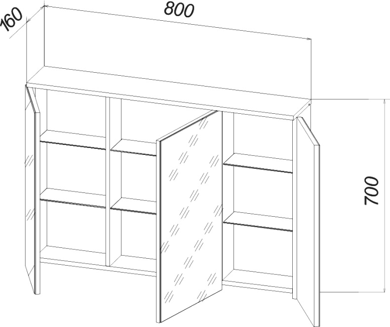 Мебель для ванной Бриклаер Фостер 80 дуб золотой, антрацит - 11
