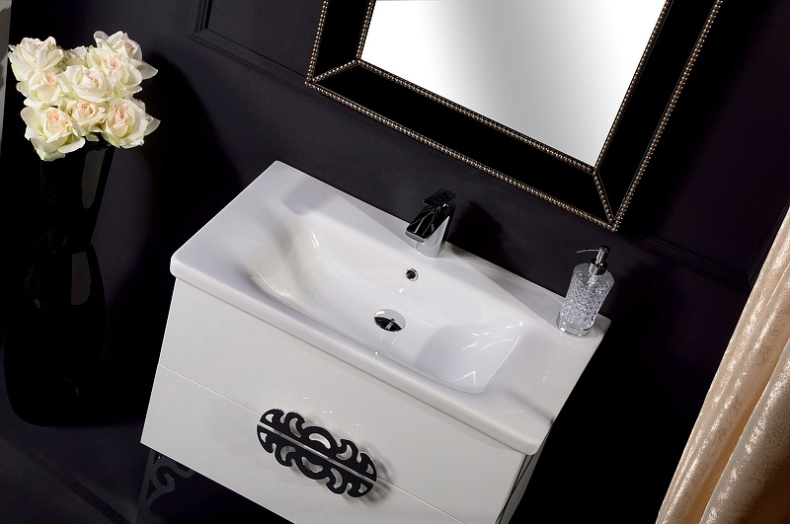 Тумба под раковину Armadi Art NeoArt 80 раковина моноблок белый 830-080-WH - 3