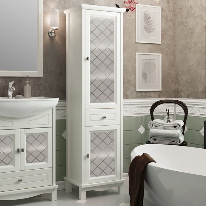 Шкаф-пенал Opadiris Омега 45 R слоновая кость 00-00001617 - 0