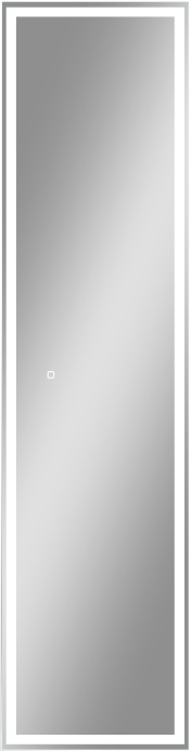 Шкаф-пенал с зеркалом STWORKI Кронборг МВК104 40, с подсветкой, белый - 5