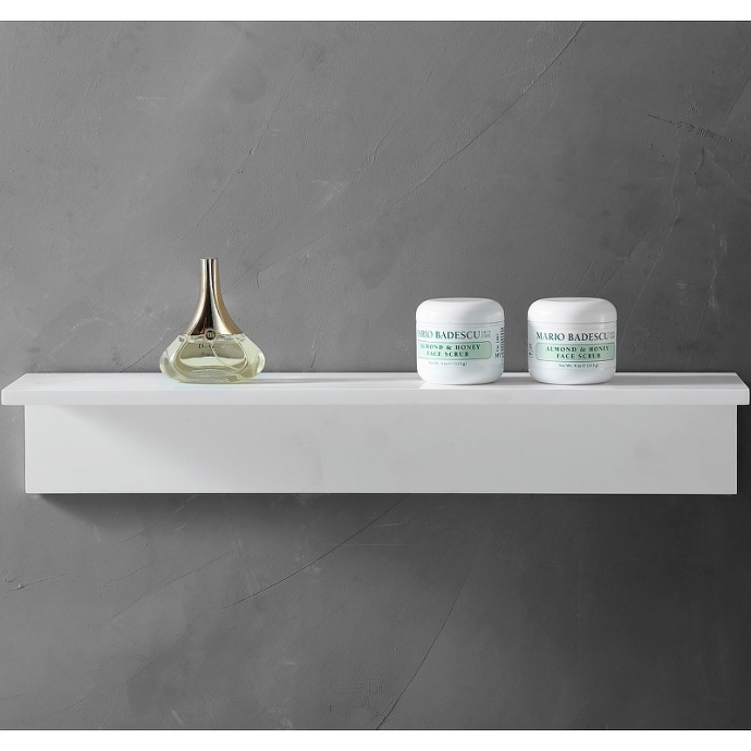 Полка для ванной комнаты Abber Stein белая матовая AS1654 - 0
