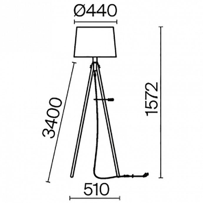 Торшер Maytoni Calvin Z177FL-01B - 3