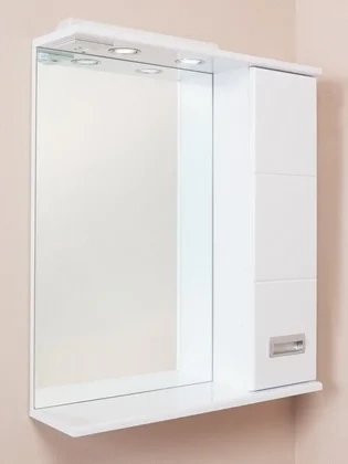 Зеркало-шкаф Onika Балтика 67 R с подсветкой белый 206704 - 1