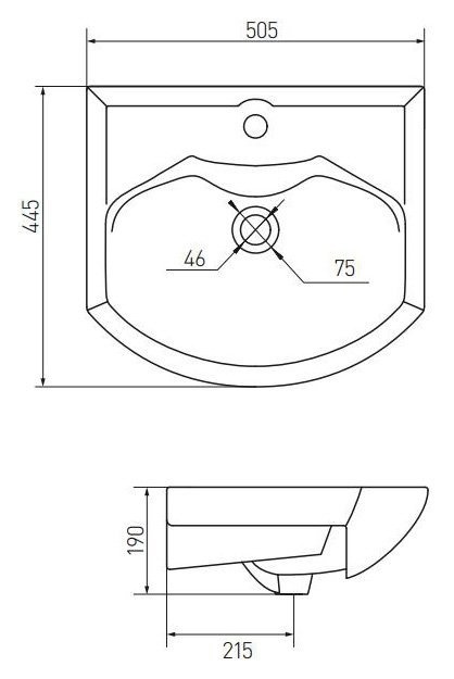 Раковина мебельная Aquaton Смайл 50 белый 1WH207781 - 5