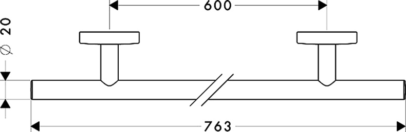 Полотенцедержатель Hansgrohe Logis 60 см 40516000 - 4