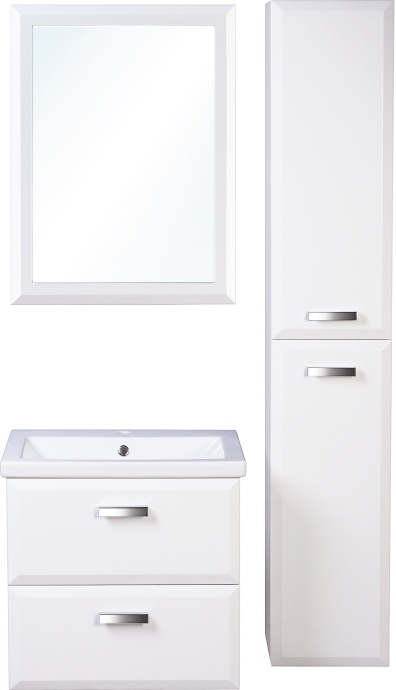 Мебель для ванной Style Line Лотос 60 Люкс Plus подвесная, белая - 1