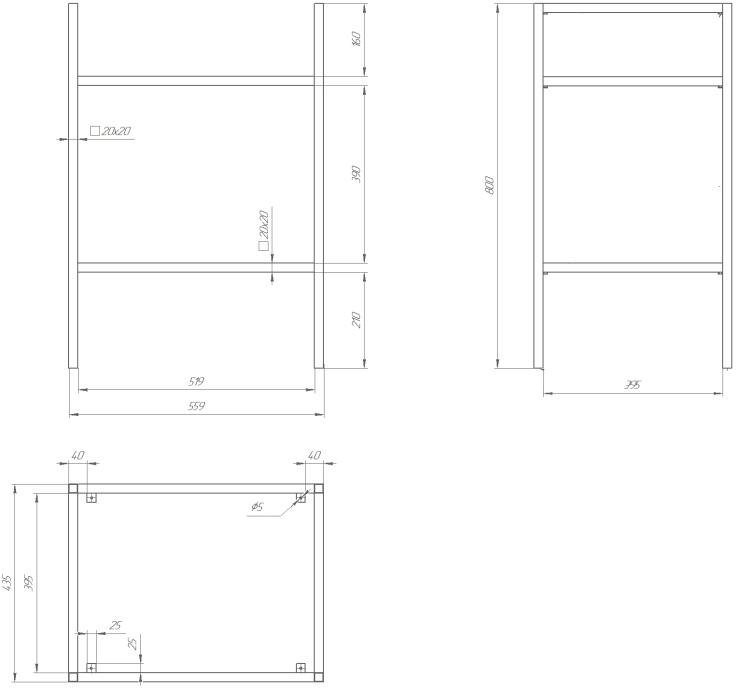Мебель для ванной DIWO Смоленск 60 с раковиной Moduo 60 483933 - 7