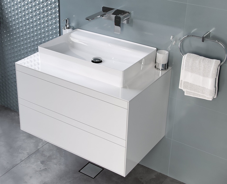 Тумба под раковину Excellent Finli 80 белая глянцевая MLEX.1102.800.WHWH - 1