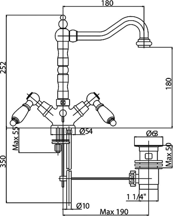 Смеситель Cezares Diamond DIAMOND-LS2-01-Sw для раковины - 2