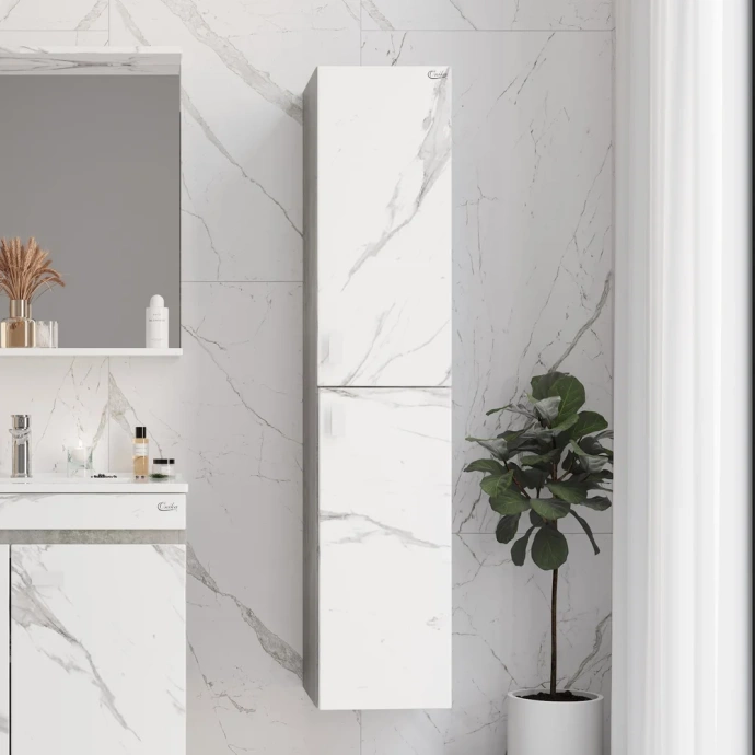 Шкаф-пенал Onika Марбл 30 R мрамор/камень бетонный  403076 - 1