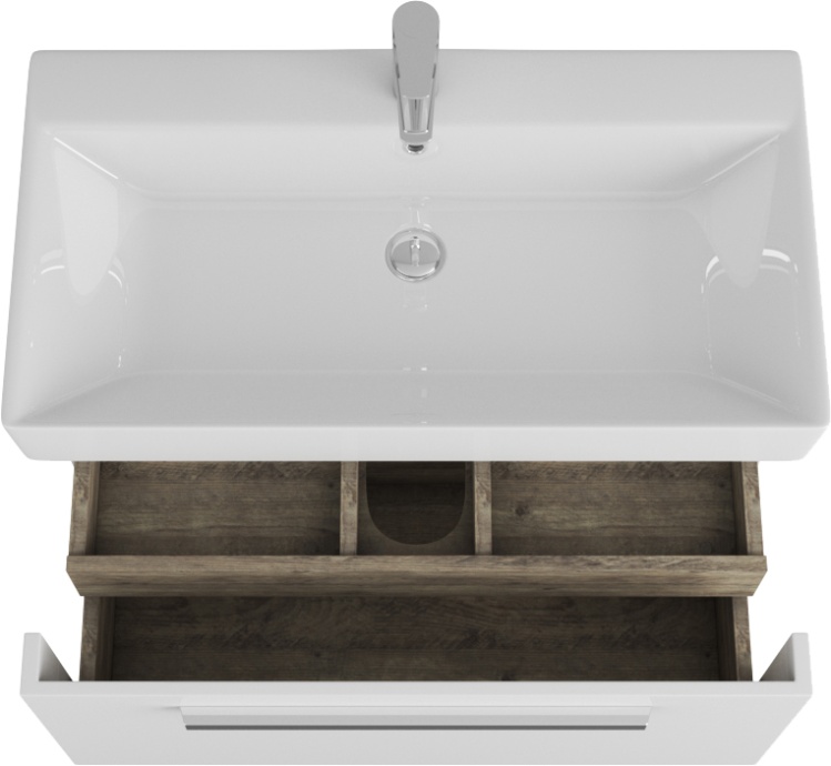 Тумба для комплекта Owl 1975 Ragnar 85 белая, 1 ящик, 1 внутренний OW020100 - 2