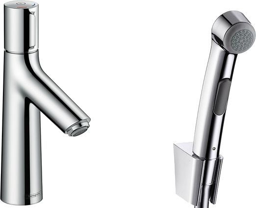 Смеситель Hansgrohe Talis Select S 72291000 для раковины с гигиеническим душем, с донным клапаном Push-Open - 0