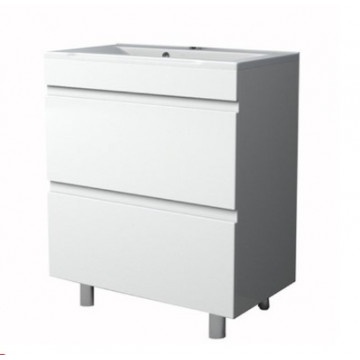 Тумба под раковину напольная Stella Polar Памелла 60 белая SP-00000751 - 0