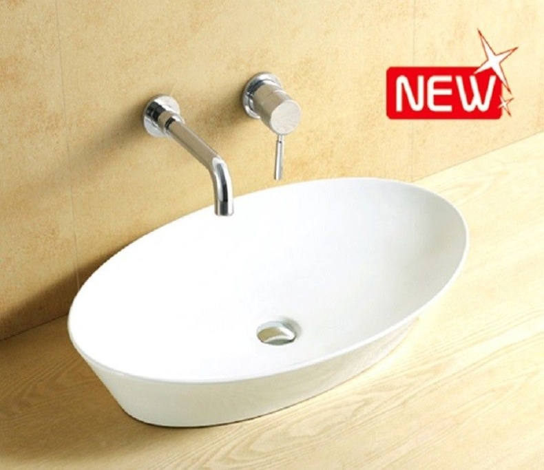 Раковина накладная Ceramalux N 61 белый  9397 - 3