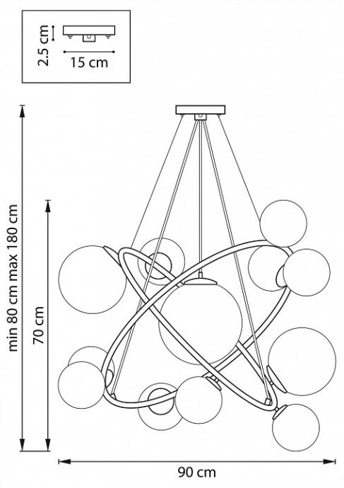 Подвесная люстра Lightstar Croco 815410 - 2