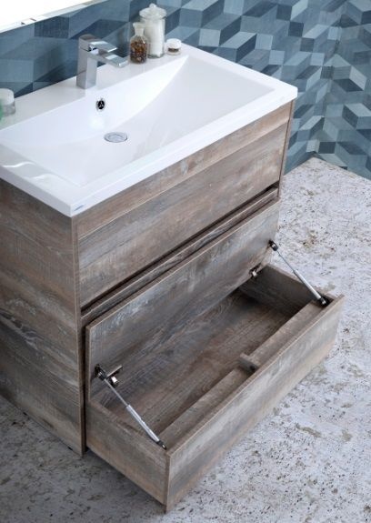 FAMILY База под раковину напольная с тремя выкатными ящиками, Pino Esotica, 900x480x845, FAMILY-900-3C-PIA-PE - 1