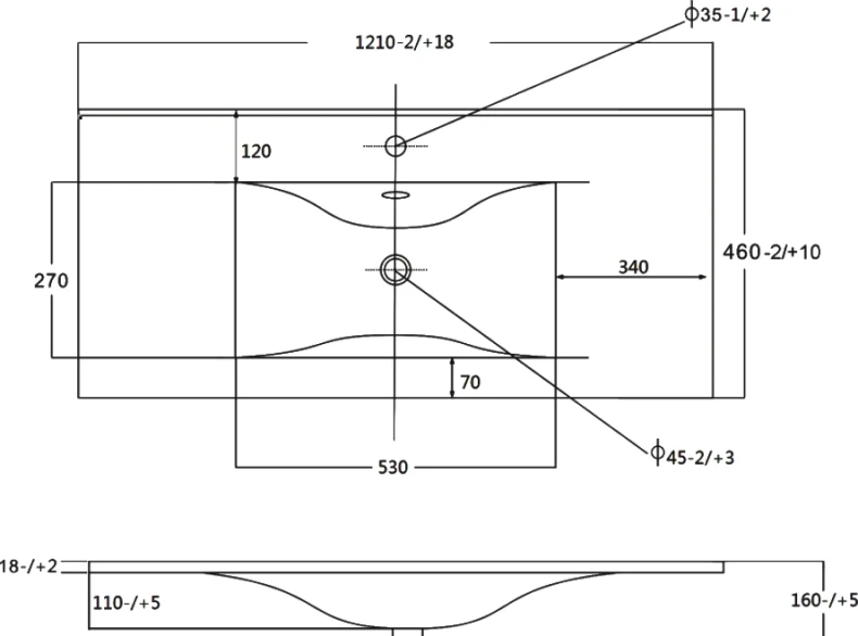 Раковина мебельная Sanvit 120 белый r9120d - 2