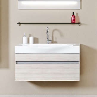 Тумба с раковиной Aqwella 5 stars Бергамо 80 акация - 1