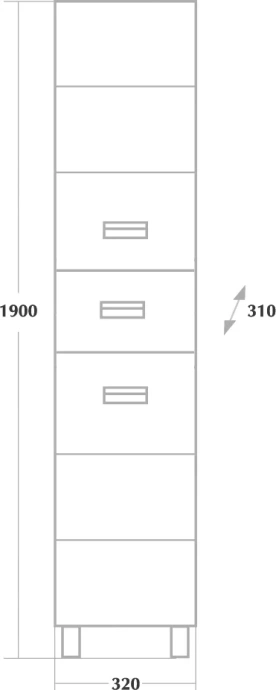 Комплект мебели Onika Балтика-Квадро 55 белый - 6
