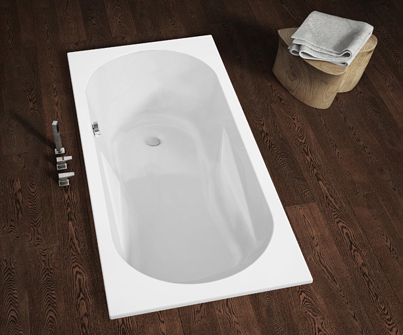 Акриловая ванна Riho Bathtubs Lazy 180x80 L B083001005 - 1