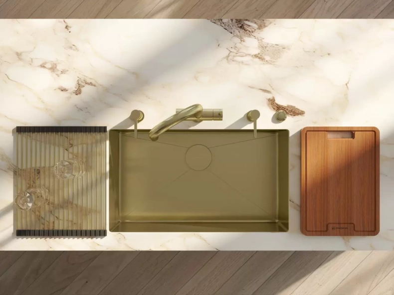 Мойка кухонная Omoikiri Taki светлое золото  4993499 - 1