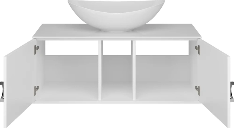 Тумба под раковину Brevita Steffany 105 белый  STEF-06105-01-01h - 3