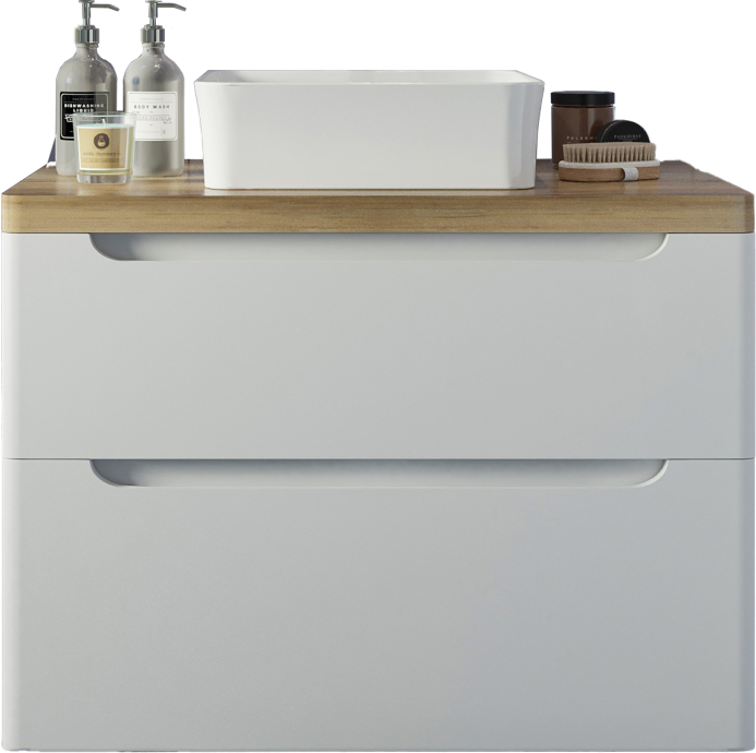Тумба с раковиной STWORKI Берген 80 белая 566885 - 8