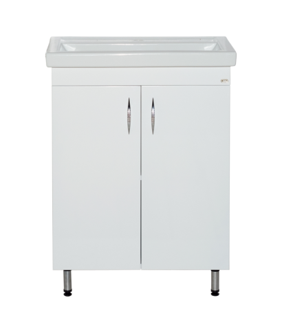 Тумба с раковиной Misty Фостер 50 белая глянцевая УТ000010037 - 0