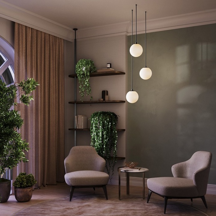 Подвесной светильник Maytoni Luna P039PL-5W3K-10INS-B - 1