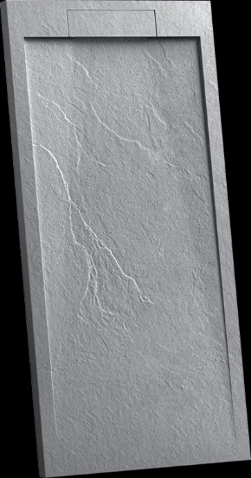 Душевой поддон из искусственного камня Vincea 120х80 серый VST-4SRL8012G - 0