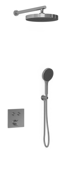 Душевой комплект Vincea Inspire с термостатом темный хром VSFW-4I212GM - 0
