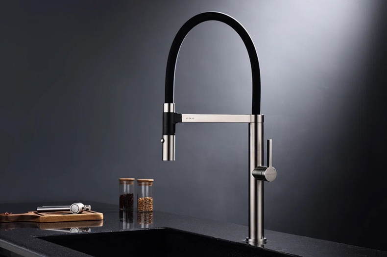 Смеситель для кухни Paulmark Leader сталь Le214101-NI - 4