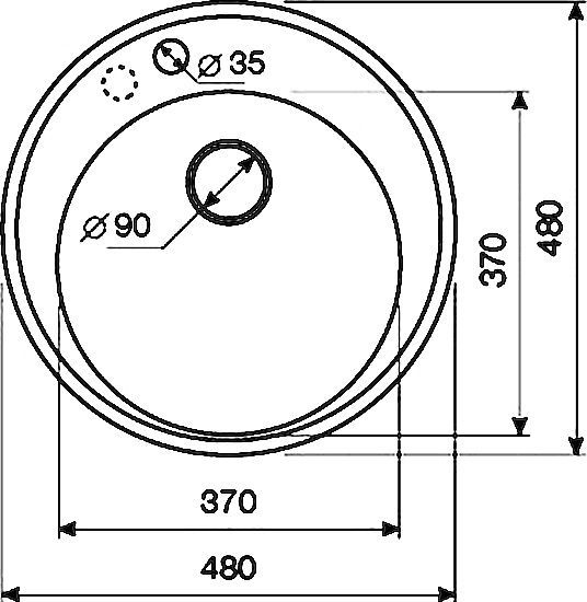 Мойка кухонная Lava R1 черная R1.BAS - 3