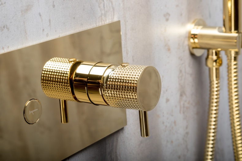 Душевой комплект Boheme Fusion 130-G С ВНУТРЕННЕЙ ЧАСТЬЮ, золото - 6