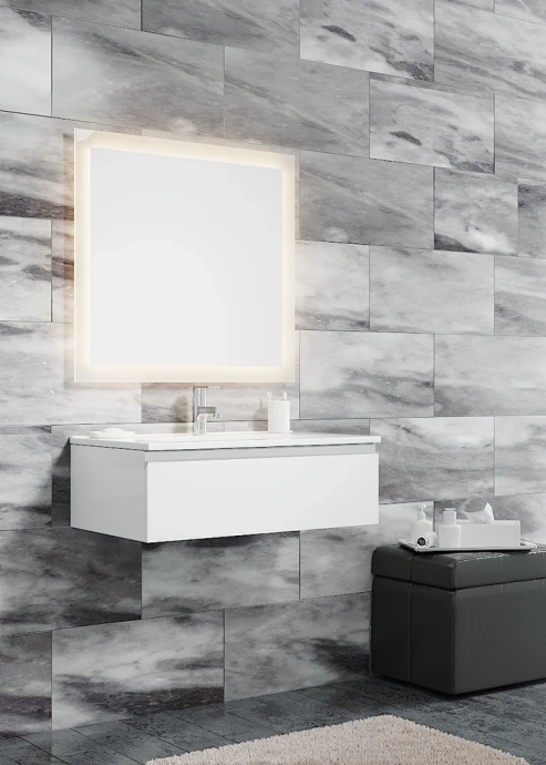 Комплект мебели Sanvit Авеню-1 90 белый глянец - 0