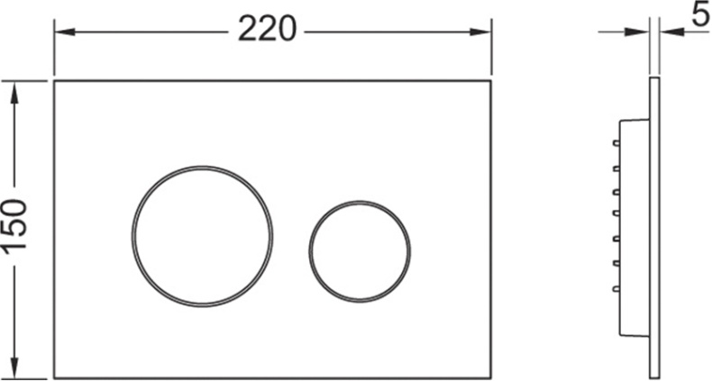 Кнопка смыва TECE Loop 2.0 9240920 белая глянцевая - 1