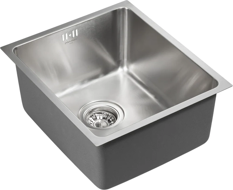 Мойка кухонная Paulmark Aller 38 брашированная сталь PM904438-BS - 1